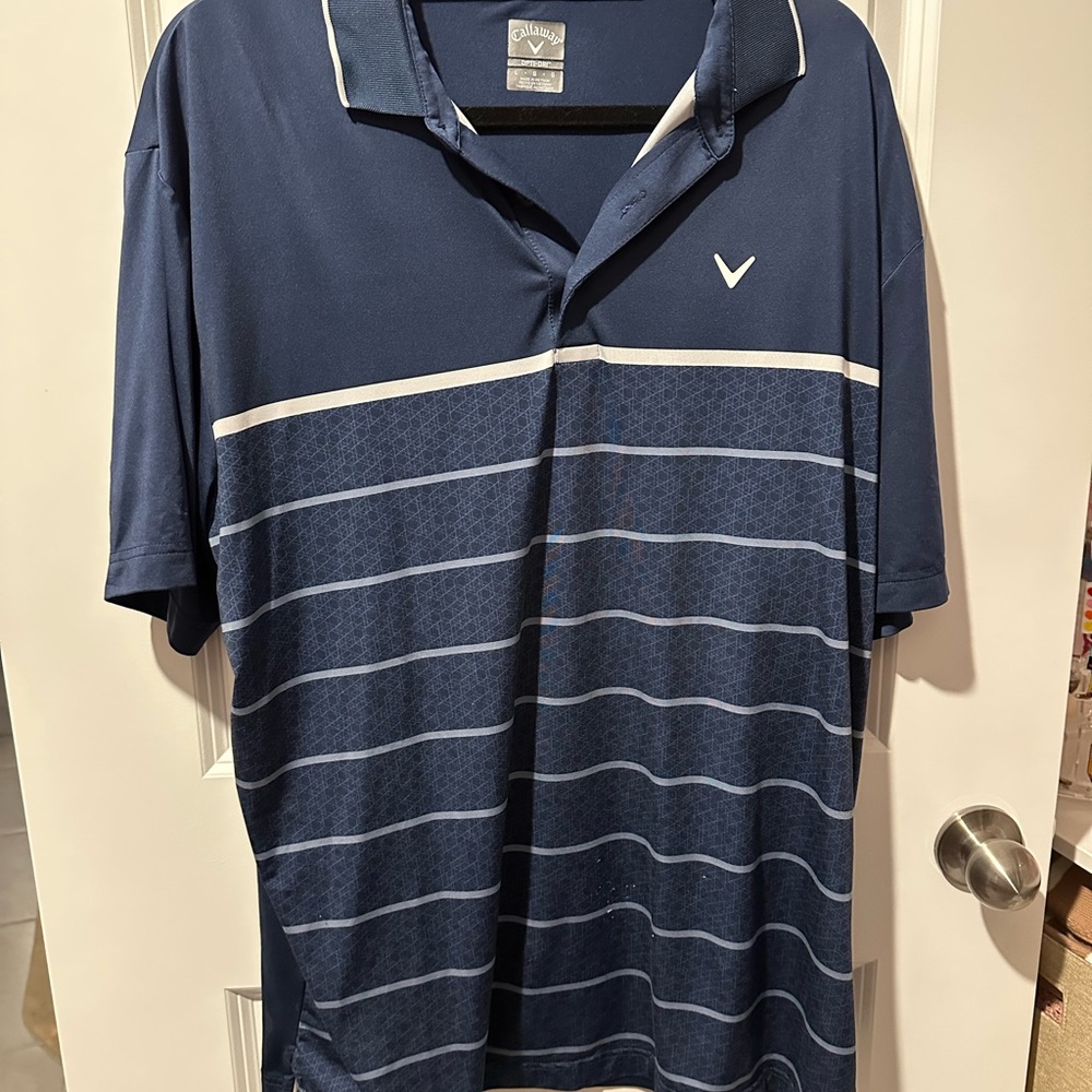 Callaway Blue Polo Shirt Athletic Style